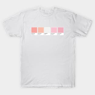 Peach Princess Pop Star Color PANTONE Palette T-Shirt